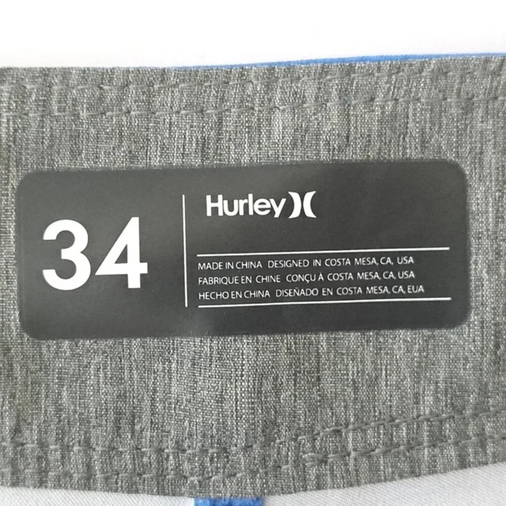 Hurley Phantom Surfing Board Shorts Swim Trunks Men Multicolor Sz 34 Unlined EUC
